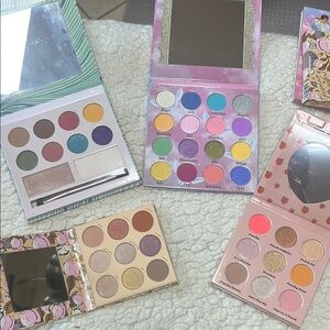 4x Eyeshadow pallets NEW Winky Lux Peachy Queen Lot